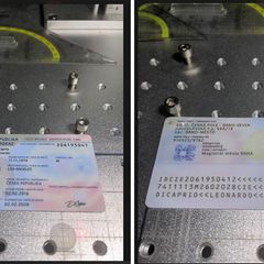 Dieses von der Generalstaatsanwaltschaft Frankfurt am Main zur Verfügung gestellte Foto zeigt einen gefälschten Ausweis, der im