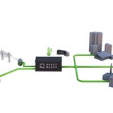 Der Kraftblock für die Energiewende  Grüne Energie aus Sonne und Wind ist eine saubere Sache, sie ist jedoch wetterabhängig und steht nicht kontinuierlich zur Verfügung. Energieabwärme aus der Industrie steht nahezu immer zur Verfügung, verpufft jedoch im Wortsinn zum großen Teil in der Luft. Der Kraftblock des gleichnamigen Start-ups aus Sulzbach kann beide Energiearten im großen Stil speichern und so Energieerzeugung und Energieverbrauch entkoppeln – eine clevere Sache auf dem Weg zur Energiewende.  Der Kraftblock in der Größe eines Containers speichert Energie in Form von Hitze. Überschüssiger Strom wird in Wärme bis 1.300 Grad umgewandelt und erhitzt einen Block Stahlschlacke. Die Schlacke ist ein günstiges Abfallprodukt aus der Stahlindustrie und wird normalerweise entsorgt. Bis zu zwei Wochen kann die Energie vorgehalten werden; um sie abzurufen, wird Umgebungsluft über die Schlacke geblasen und an ein Übertragungsmedium geführt. Je nach Einsatz kann das Dampf, Heißwasser oder Thermalöl sein. Der Kraftblock richtet sich vor allem an energieintensive Industrien wie Stahl, Papier, Chemie sowie an einige Bereiche der Lebensmittelherstellung