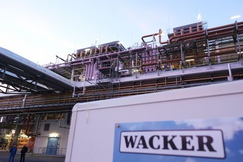 Das Nünchritzer Werk von Wacker Chemie ist mit 1.500 Mitarbeitern der größte Chemiestandort in Sachsen. (Archivbild) Foto: Sebas