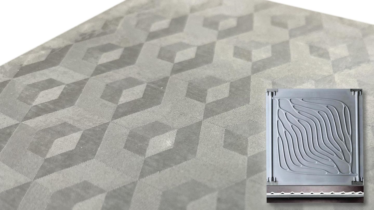 Die Fassade für die Wärmepumpe