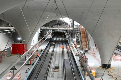 Baustelle von Stuttgart 21