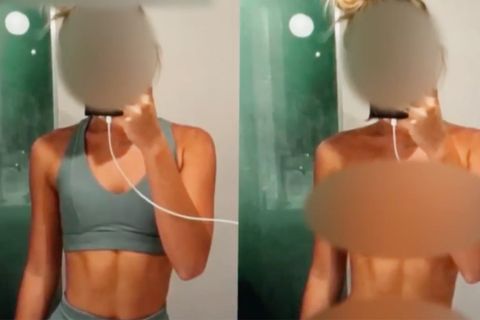 Eine Seite im Internet, auf der man die illegalen "Deepfakes" erstellen kann