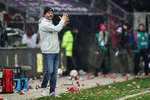 Union-Trainer Steffen Baumgart. (Archiv) Foto: Christian Charisius/dpa