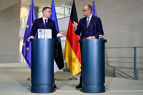 Bundeskanzler Merz mit Estlands Regierungschef Michal