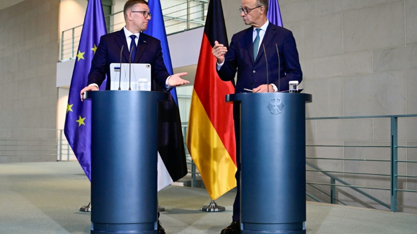 Bundeskanzler Merz mit Estlands Regierungschef Michal