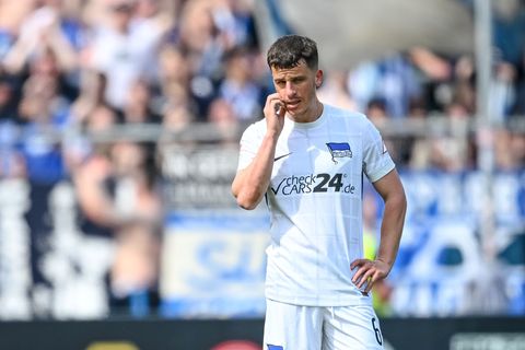 Diego Demme könnte Hertha bei Holstein Kiel fehlen. Foto: Harry Langer/dpa