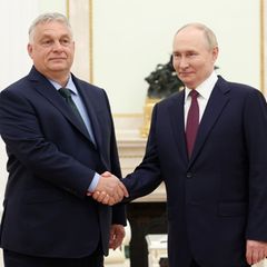 Wladimir Putin (r.) und Viktor Orban