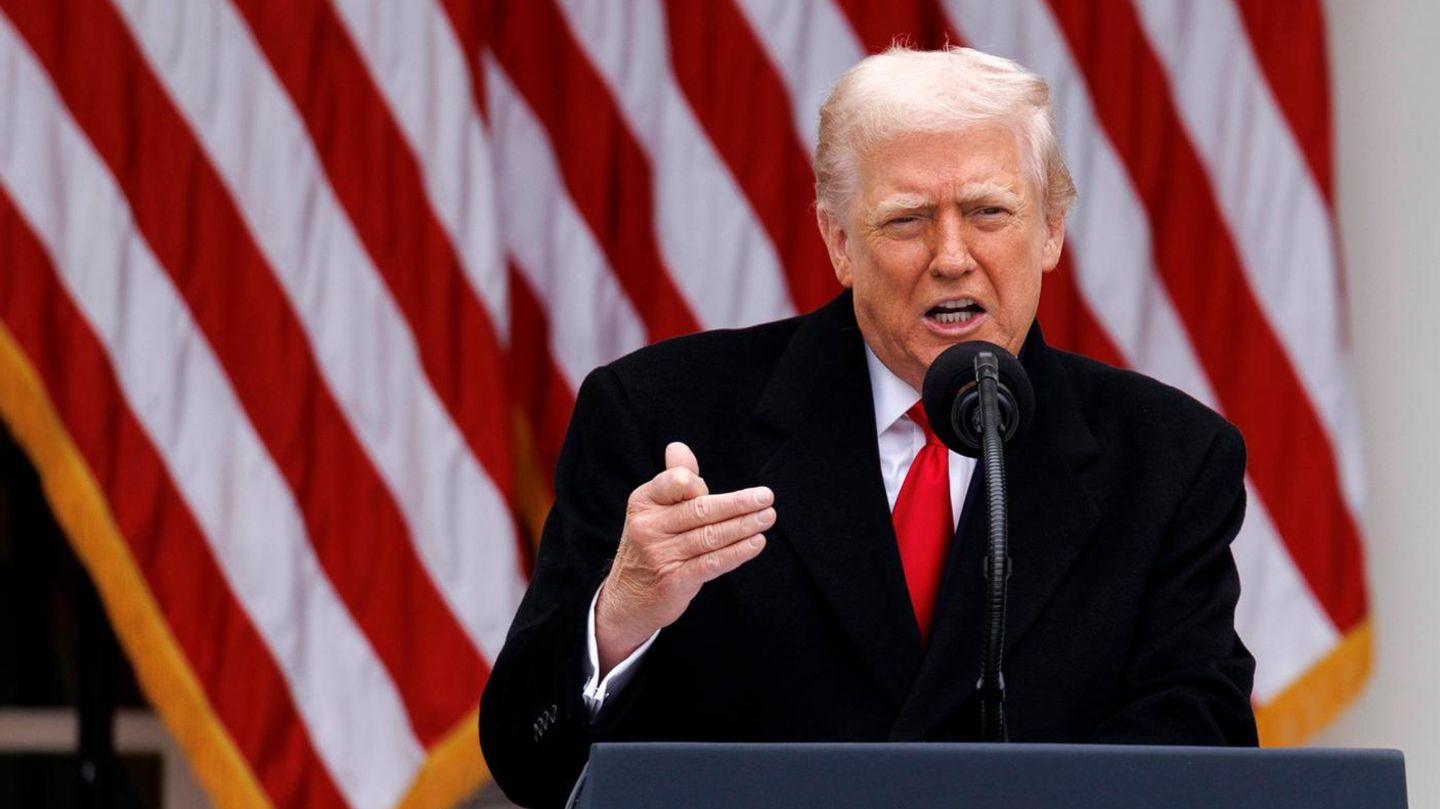 US-Präsident Donald Trump bei einer Rede