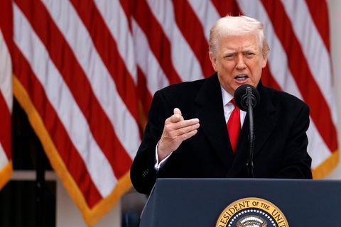 US-Präsident Donald Trump bei einer Rede