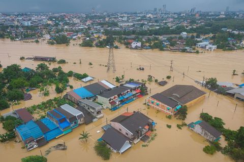 Überschwemmungen in Hat Yai