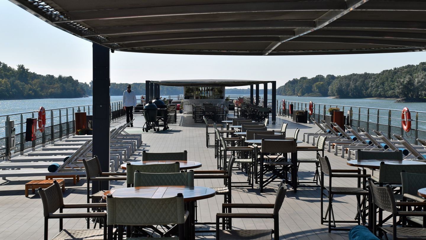 Blick auf das Oberdeck