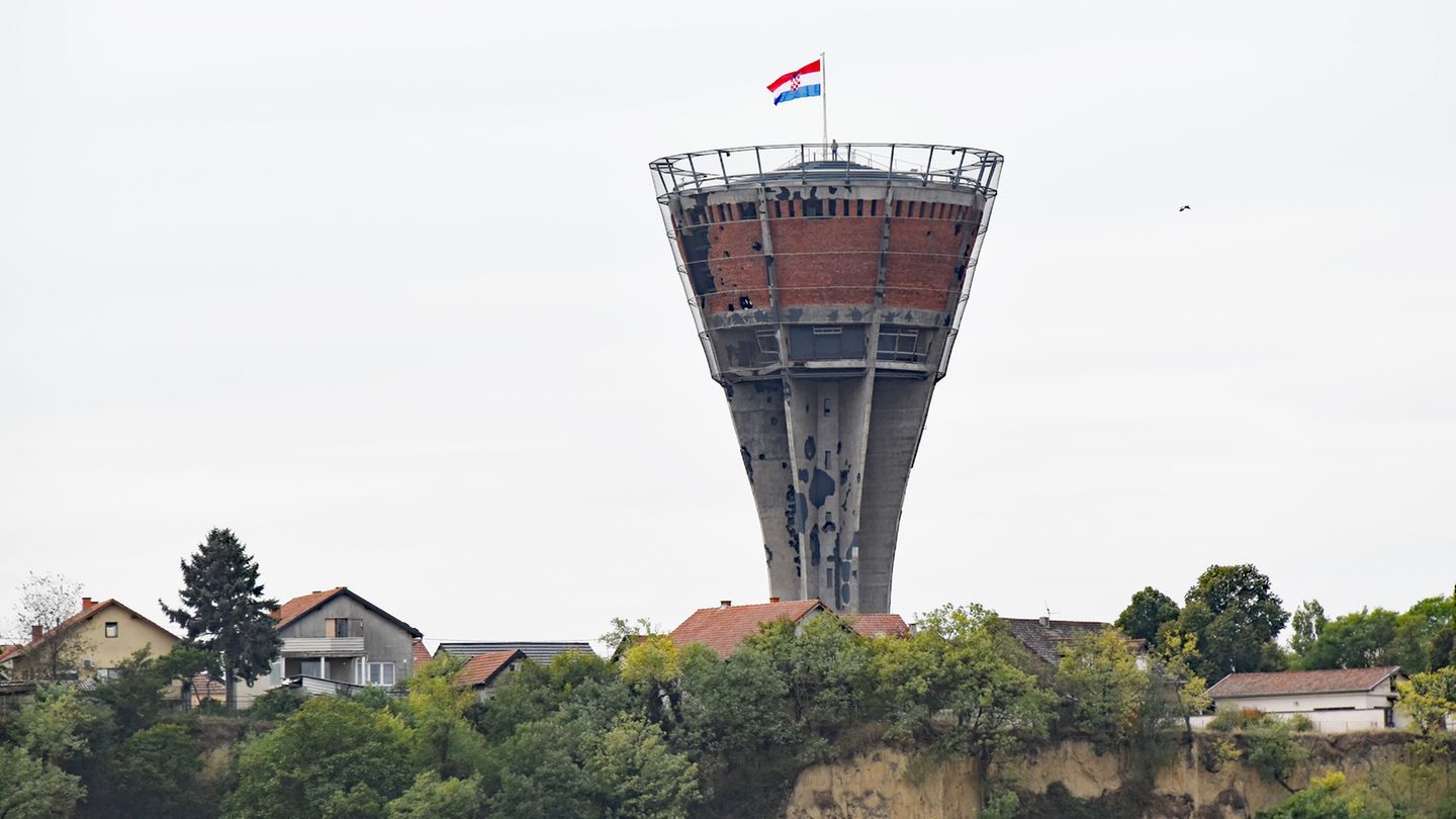 Ein kroatischer Wasserturm