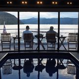 Blick aus dem Heckfenster