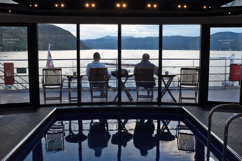 Blick aus dem Heckfenster