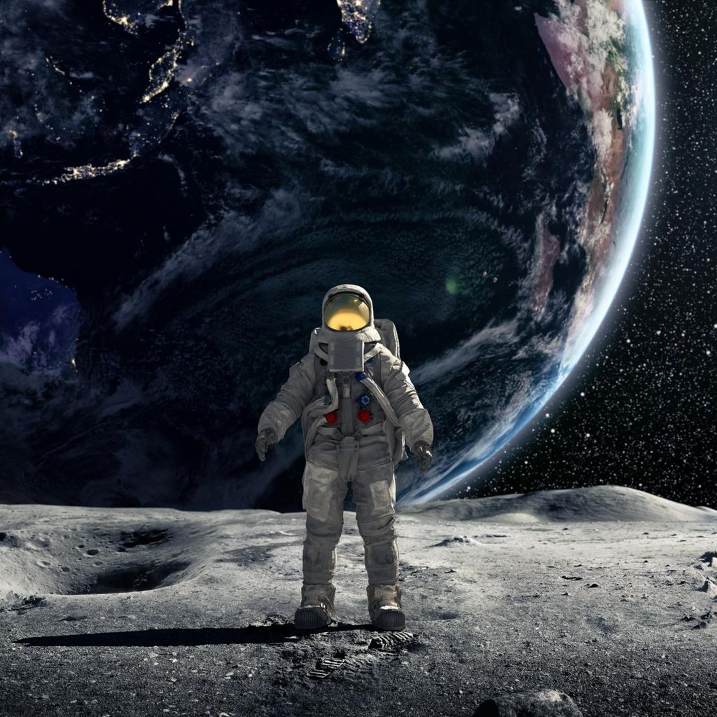 Astronaut auf dem Mond