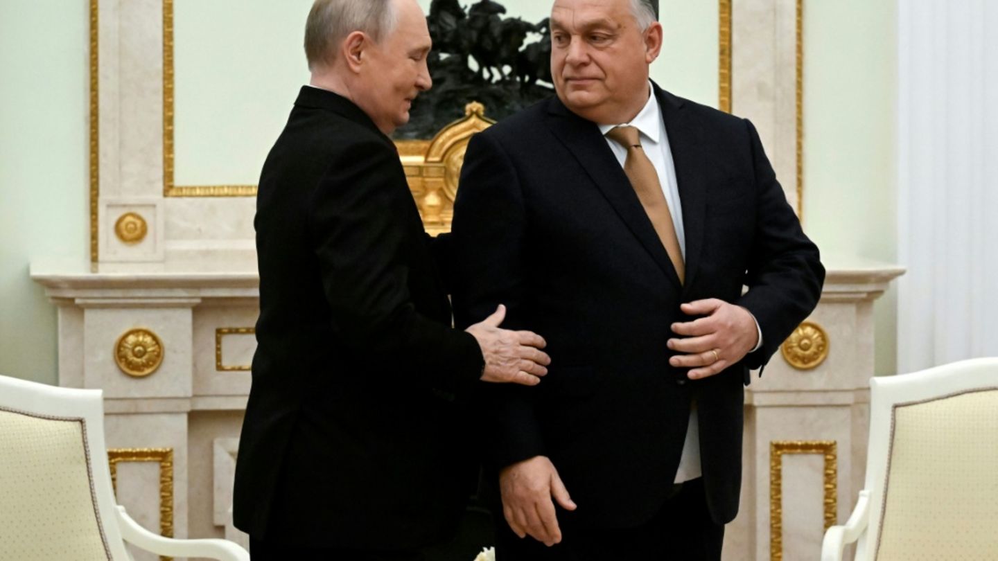 Wladimir Putin und Viktor Orban in Moskau