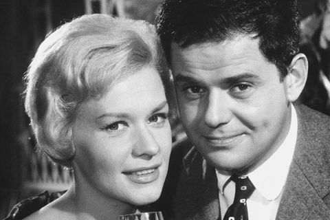 Ingrid van Bergen und Walter Giller auf einem Schwarz-weiß-Foto