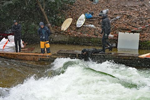 Ein Hauch einer grünen Welle war bereits beim Vorversuch zu sehen. (Archivbild) Foto: Malin Wunderlich/dpa