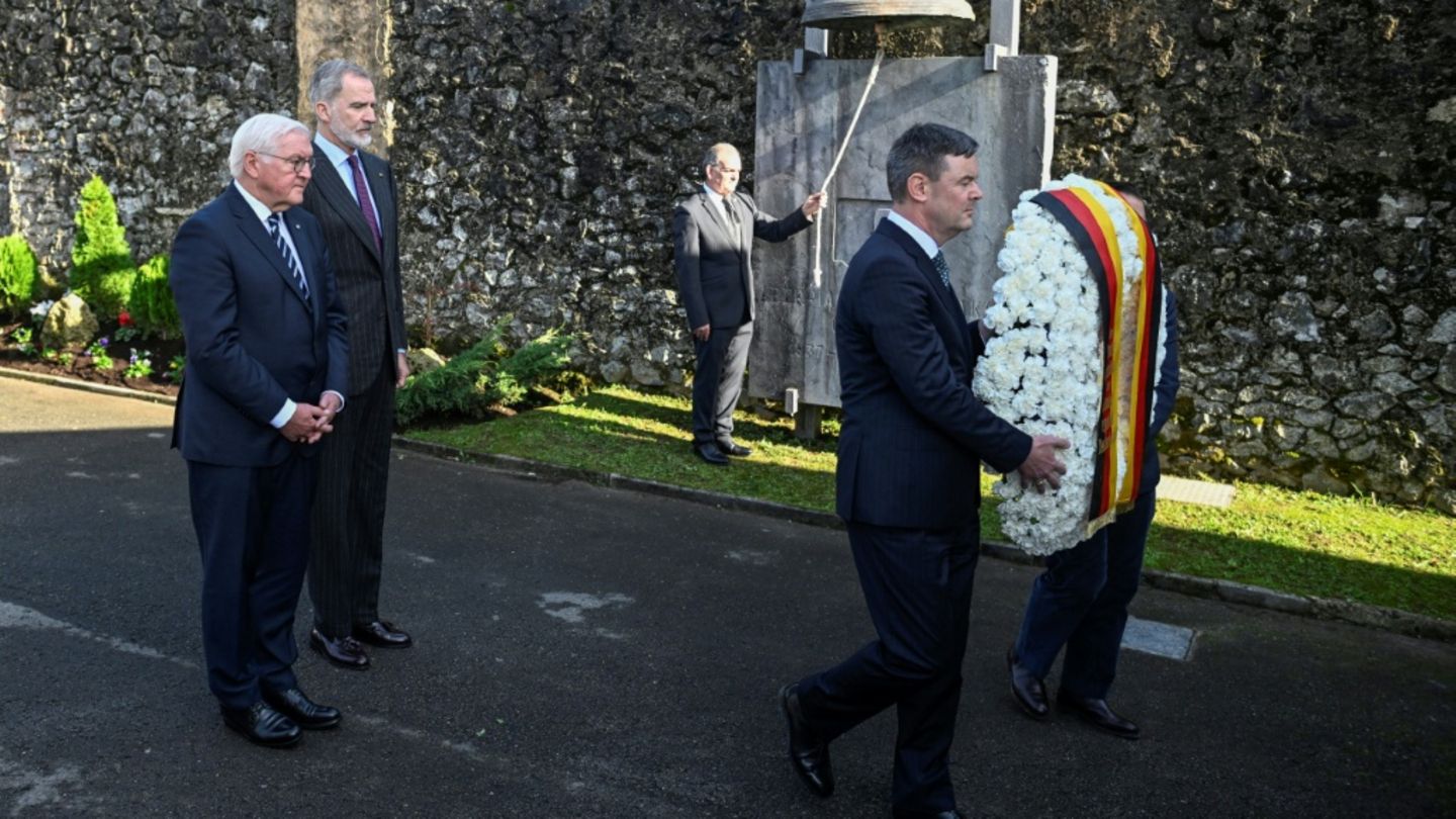 Steinmeier und König Felipe VI. (links)