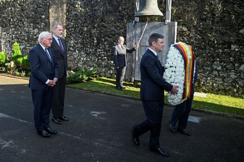 Steinmeier und König Felipe VI. (links)
