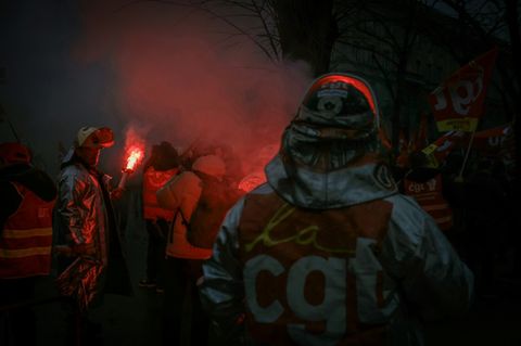 Demonstration von ArcelorMittal-Beschäftigten