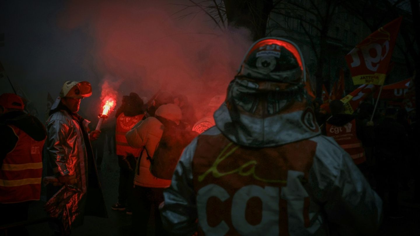 Demonstration von ArcelorMittal-Beschäftigten