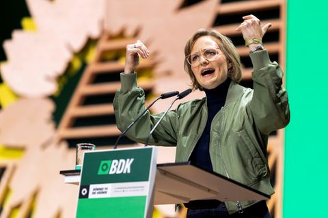 Grünen-Chefin Franziska Brantner in Hannover