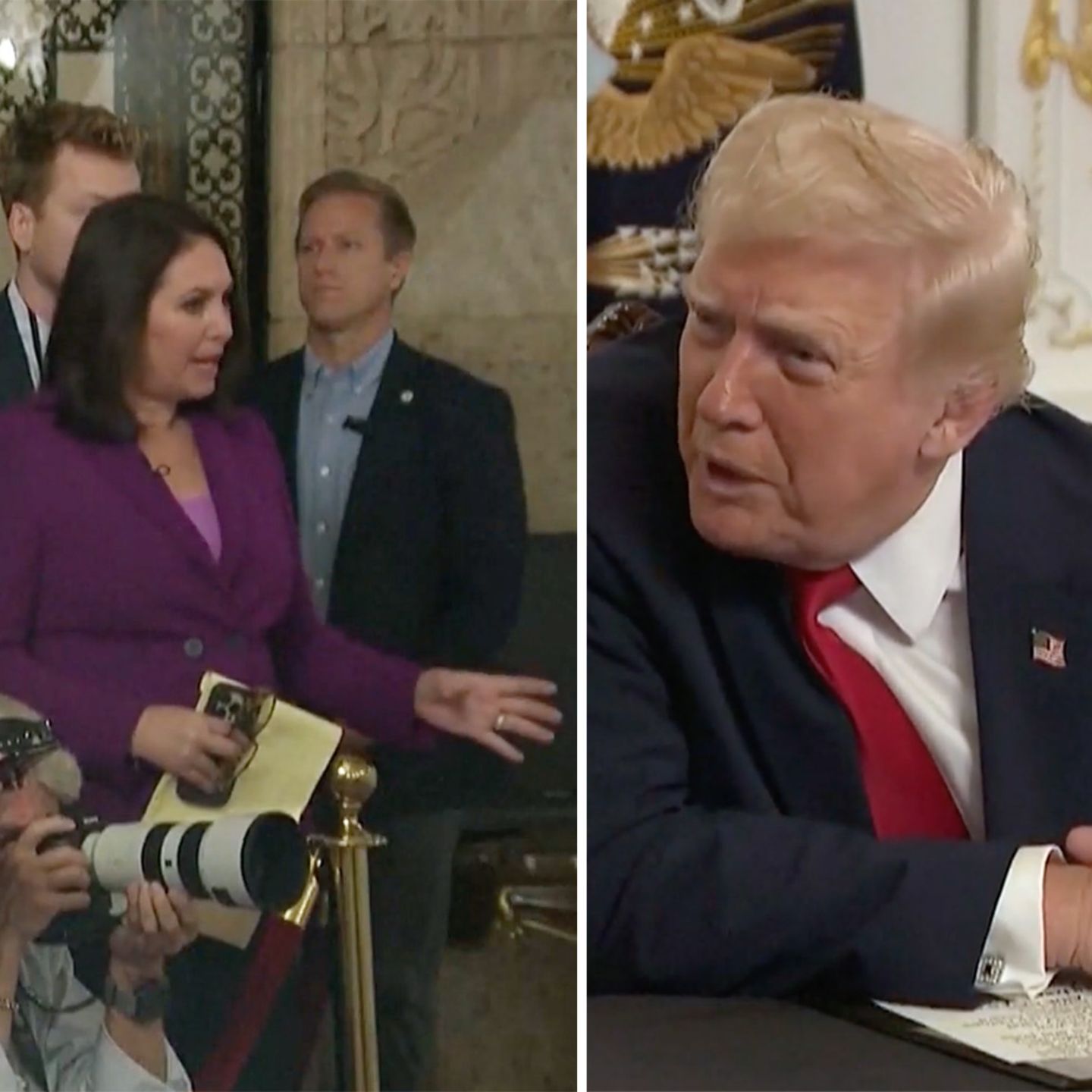 Reporterin korrigiert Trump – Präsident pöbelt los