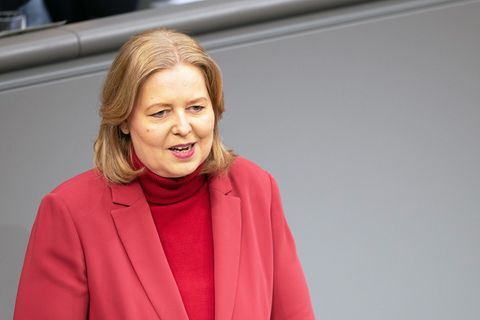 Arbeitsministerin Bärbel Bas rechnet mit einer Mehrheit für das Rentenpaket bei der Abstimmung im Bundestag. Foto: Markus Lenhar