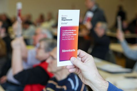 Bei einem Sonderparteitag des BSW in Sachsen-Anhalt sollen fünf von acht Vorstandsmitgliedern abgewählt werden. Foto: Peter Gerc