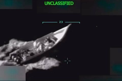 Am 2. September griff die US-Armee dieses Drogenschmuggelboot