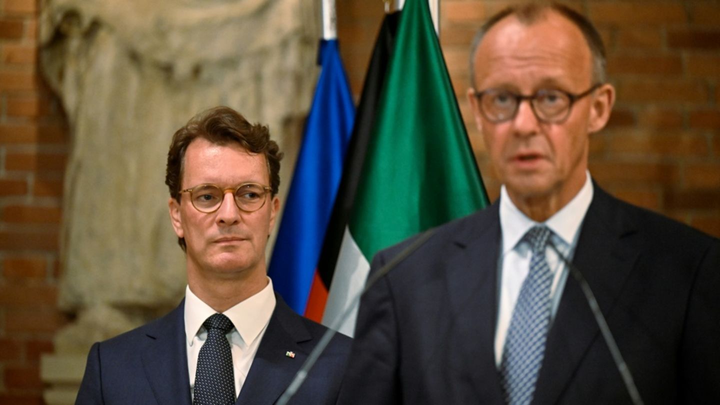 NRW-Regierungschef Wüst und Kanzler Merz