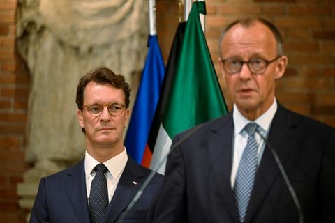 NRW-Regierungschef Wüst und Kanzler Merz