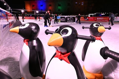Erfurt, Weimar und Ilmenau gehören zu den Thüringer Städten, in denen im Winter Schlittschuhlaufen auf Open-Air-Kunsteisbahnen o