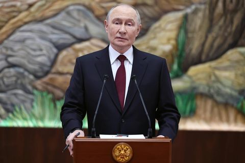 Russlands Präsident Putin in Bischkek