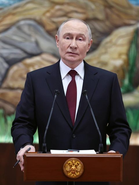 Russlands Präsident Putin in Bischkek