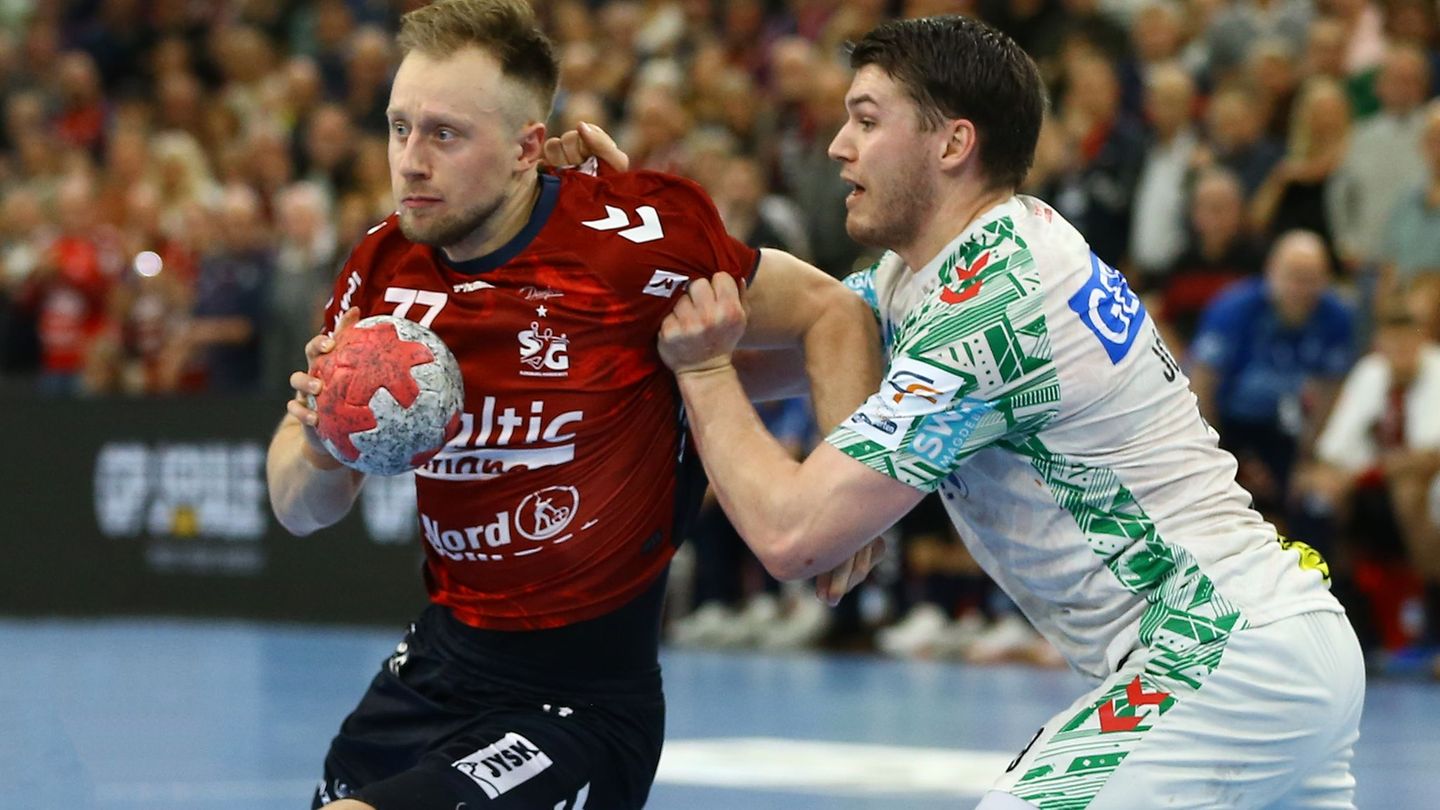 Luca Witzke wird SG Flensburg-Handewitt für den Rest der Saison fehlen. Foto: Michael Hundt/dpa