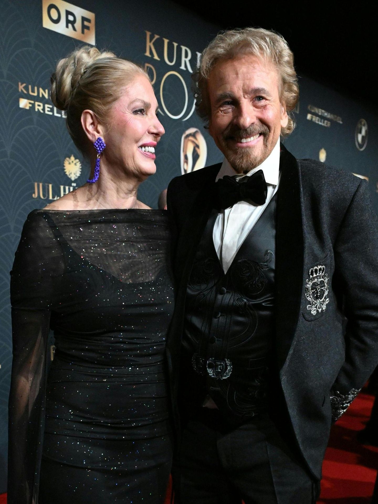 Thomas Gottschalk mit Frau Karina Mroß bei Verleihung der österreichischen Film- und Fernsehpreise "Romy"