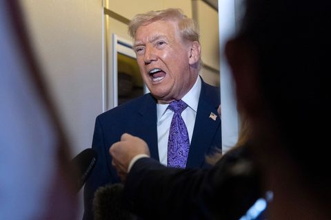 Trump gibt sich mit Blick auf ein Abkommen für ein Kriegsende optimistisch. Foto: Alex Brandon/AP/dpa