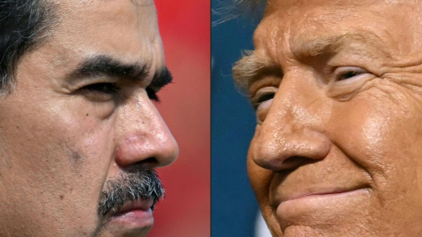 Maduro (l.) und Trump