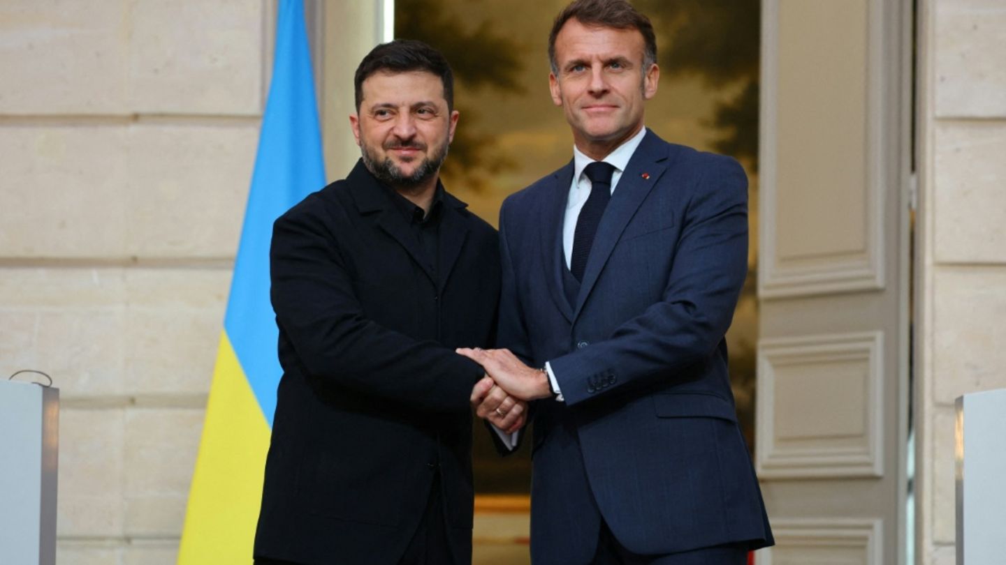 Macron-empf-ngt-ukrainischen-Pr-sidenten-Selenskyj-in-Paris