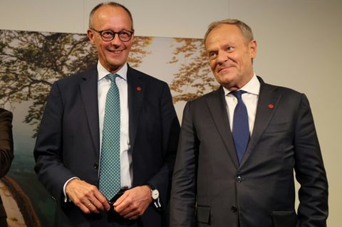 Kanzler Merz und der polnische Ministerpräsident Tusk