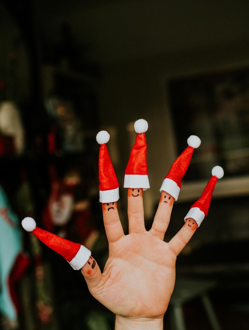 Weihnachten Geschenke: Mood-Bild Finger