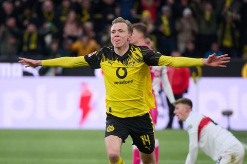 Maximilian Beier könnte im Pokal gegen Leverkusen wieder für Borussia Dortmund spielen. (Archivfoto) Foto: Bernd Thissen/dpa