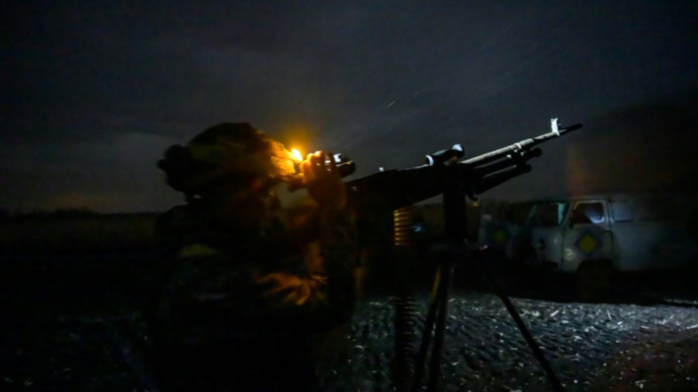 Ukrainische Soldaten in der Region Charkiw