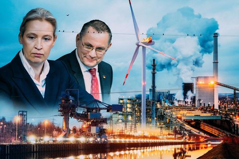 Würde das Programm der AfD-Chefs Alice Weidel und Tino Chrupalla umgesetzt, könnte die deutsche Wirtschaftsleistung um 690 Milliarden Euro einbrechen