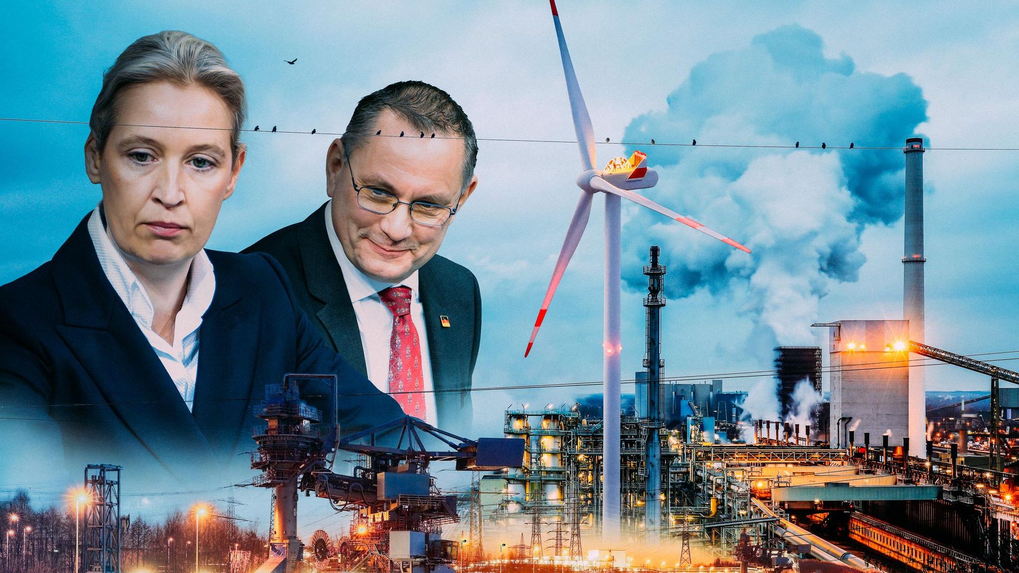 Würde das Programm der AfD-Chefs Alice Weidel und Tino Chrupalla umgesetzt, könnte die deutsche Wirtschaftsleistung um 690 Milliarden Euro einbrechen