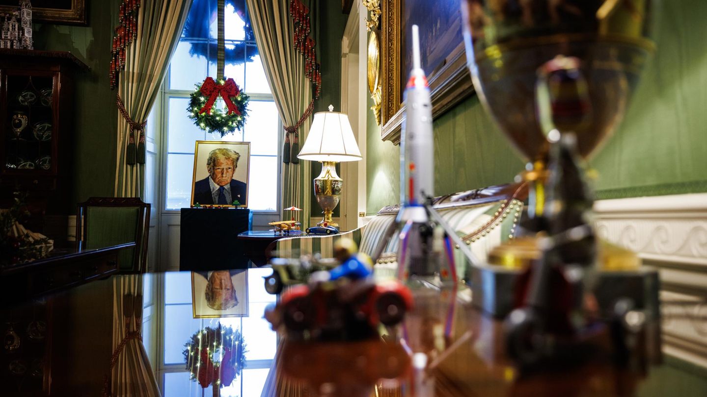 Spielzeug spielt dieses Jahr auch eine große Rolle bei der Dekoration