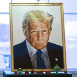 Vom US-Präsidenten gibt es ein neues Porträtbild – gemacht aus mehr als 6000 Legosteinen