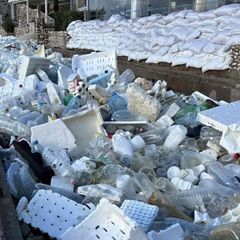 Kroatien Urlaub: Müllberge bedecken Strand in Dubrovnik